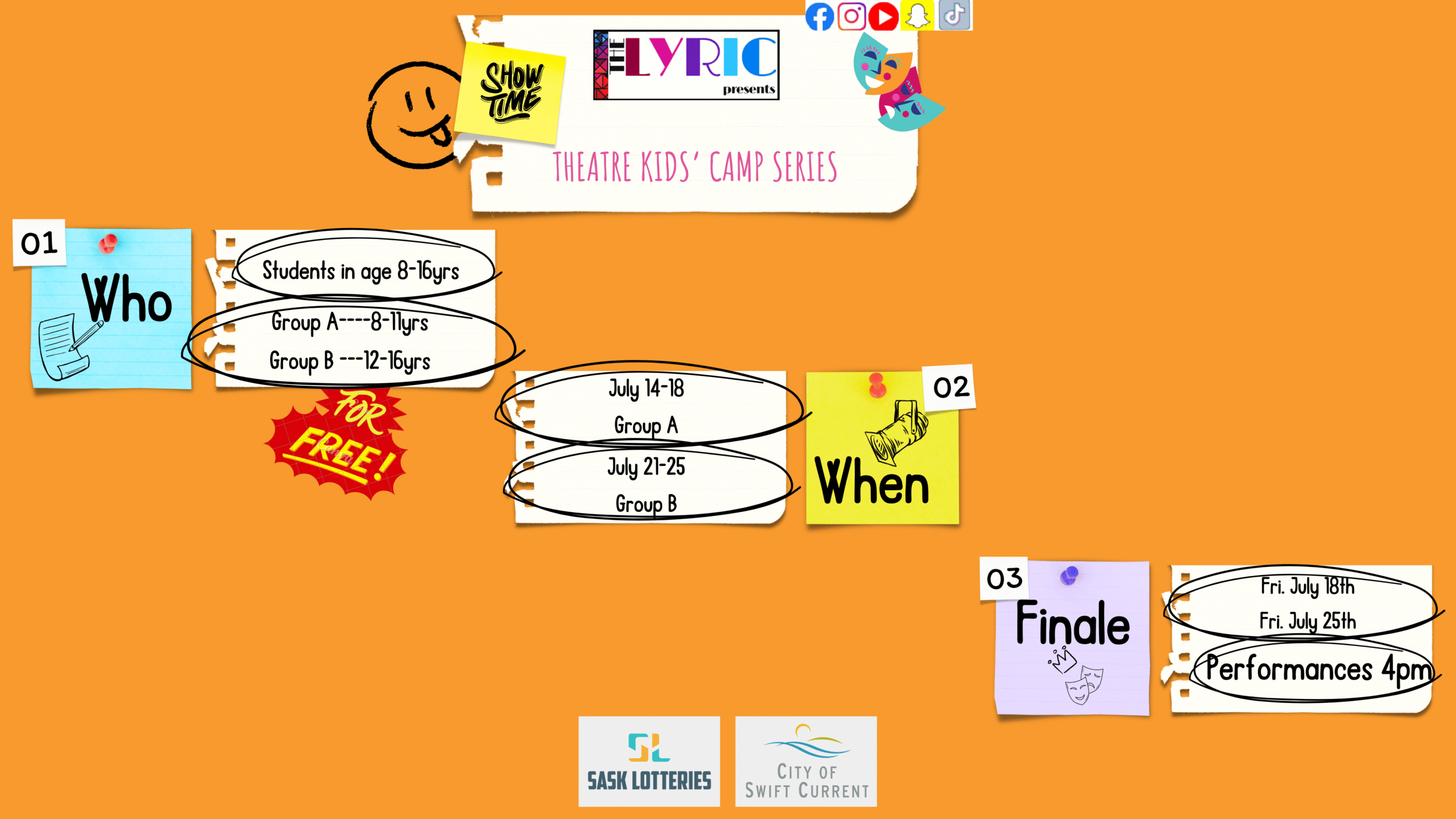 Lyric Theatre Youth Summer Camp-Ages 12-16yrs