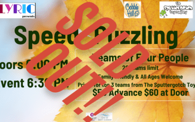 Speed Puzzling Night at the Lyric! SOLD  OUT!!